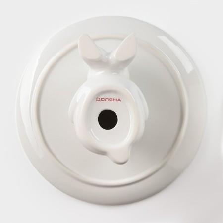 Ceramic stand for the cake "Kroll", 25 × 10 cm, white color-3