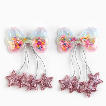 Hair clips with a shaker "The smallest", 2 pcs., 5.5 x 3 x 1 cm-2