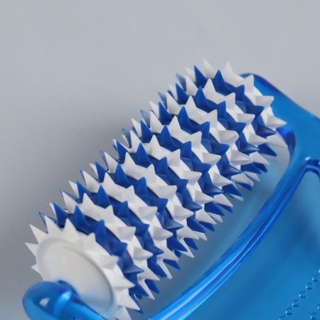Massage "Reflex", 18 × 9 × 3 cm, universal, with spikes, blue/white color-4