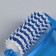 Massage "Reflex", 18 × 9 × 3 cm, universal, with spikes, blue/white color