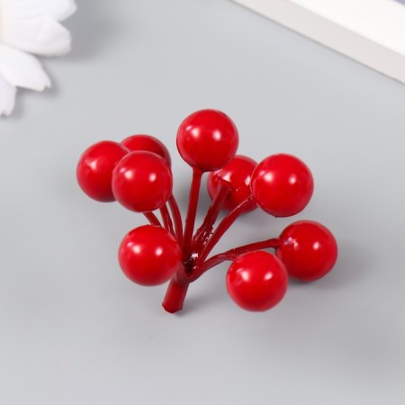 Decor for creativity "Branch with rowan berries 9 berries" 6 cm-1