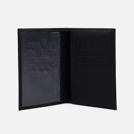 Passport cover, card for cards, black color-2