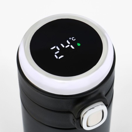 Thermal circle, 420 ml, Simple "Man drink", retains heat of 8 hours, thermometer-4