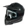Glass-mask for motorcycle driving, transparent glass, white-blue-black color, OM-23