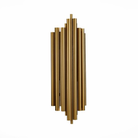 Sconces st. SL1629.301.02. Cesena. 2x40 watts, E14, 17x50 cm, brass color-5