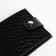Women's wallet on the button, black color