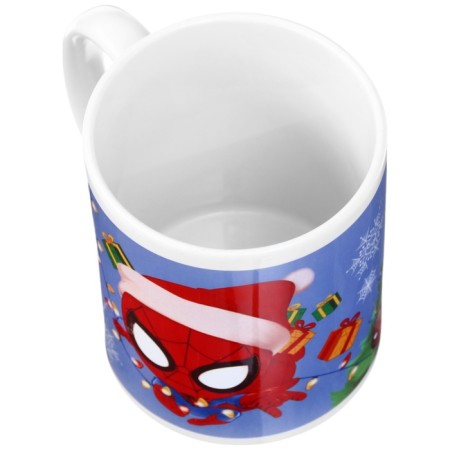 New Year mug 350 ml, spiderman-3
