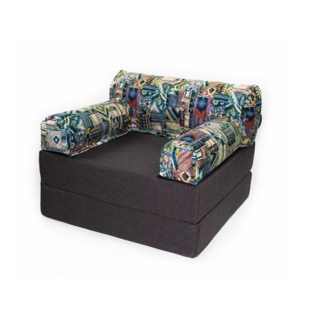 Handwheel chair-club “Vika”, size 100x100x75 cm, mobbled, velor-3