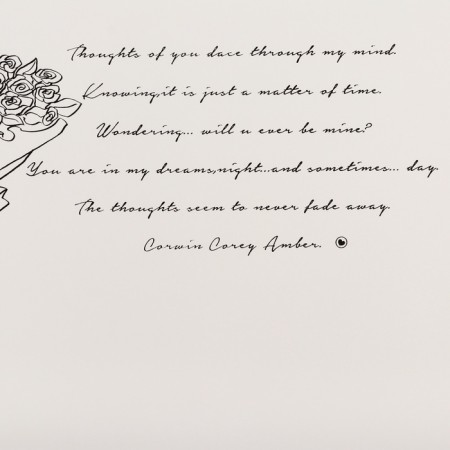 Film sheets 57x57cm, "Thoughts about you..", White, 65 microns-2