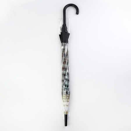 Umbrella - a semiautomatic “towers” ​​cane, 8 spokes, r = 42 cm, color mix-4