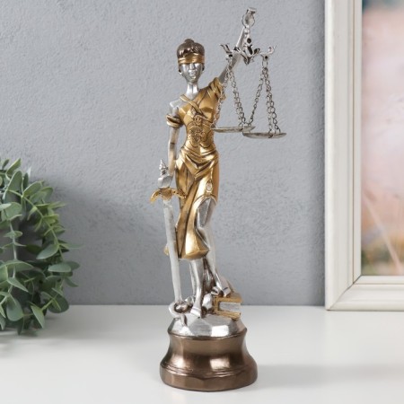 Souvenir Polystone "Goddess Femis with Libra of Justice" 8x8x27.7 cm