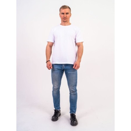 Male T -shirt, size 62, white color