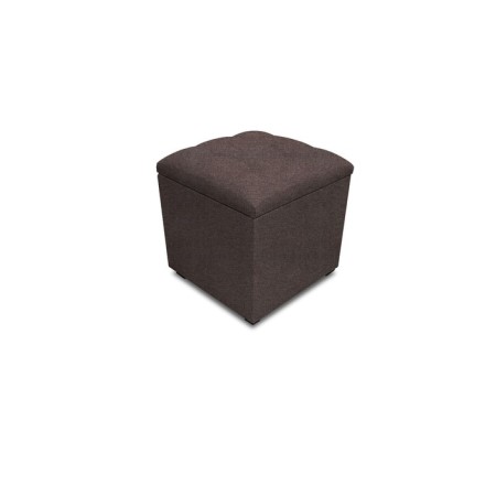 Puff with a lid and weight, 400 × 400 × 420 mm, Savana plus matting, Vision color