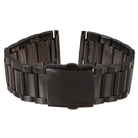 Solomon watch strap, 24 mm, metal, L-22.5 cm, black chrome-2