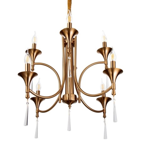 Trong chandelier 8x40W E14 brass 72x72x63 cm Bayerlux-1