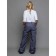 Dressed pants for children, height 158 ​​cm, dark gray color