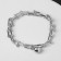 Bracelet Metal "Chain" sphere, color silver, l = 22 cm