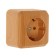Smartbuy "Jupiter" socket, 16 a, single, external, with salary, light tree
