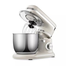 Mixer KitFort KT-3422-2, planetary, 1000 watts, 5 l, 6 speeds, beige