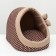 House Extra "Tenderness", 30 x 30 x 34 cm, calico, brown
