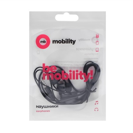 Mobility MT-27 headphones, vacuum, microphone, 3.5 mm, 1 m, black-2