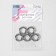 Karabin ring, d = 13/20 mm, thickness - 3.5 mm, 5 pcs, silver color