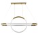 Chandelier 1607/2 LED 73W 4000k gold 85x35 cm Bayerlux
