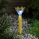 Garden lamp on the sunny battery "Yellow flower", 6 × 29 × 6 cm, 1 led, white glow