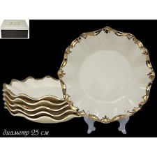 Set of plates Lenardi Josefine, D = 25 cm, 6 pcs