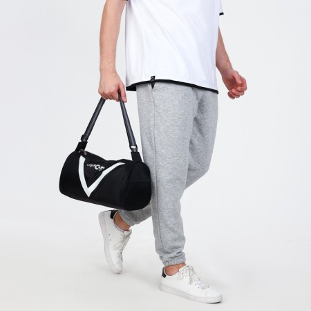 Sports bag, lightning department, side grid, long belt, black color-8