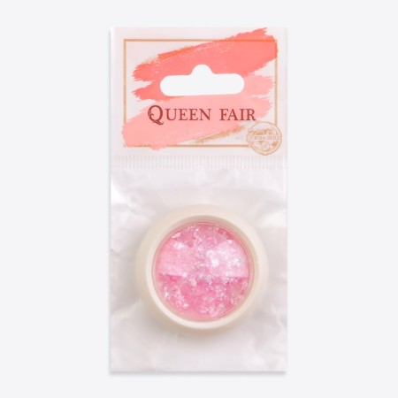 Opal powder for decor, in a jar, pink color-7