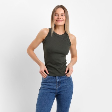 T -shirt female, jade color, size 46 (l)