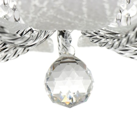 Svetogor chandelier "Drops" 4x60W E27 LED lighting chrome40x40cm-10