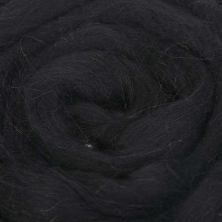 Fasting wool 100% thin wool 50g (02-black)-1