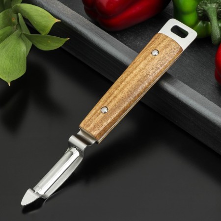 Vegetable vertical shade "Lumber", stainless steel, brown color