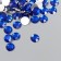 Decor for creativity plastic "Rhinestones. Bright blue" set 300 pcs d = 0.8 cm