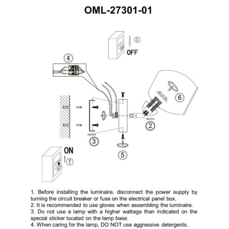 Wall lamp (sconces) Tesero E14 40W-4