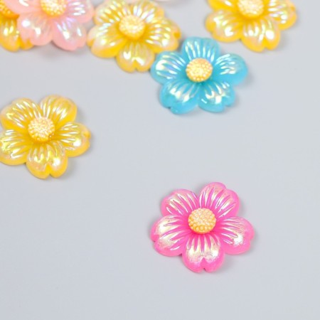 Decor for creativity Plastic "Purvalum Flower" mix d = 2.5 cm-1