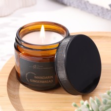 Aromatic candle in the bank 