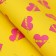 A set of glossy paper, "love is..." yellow, 3 sheets, 70 x 100 cm