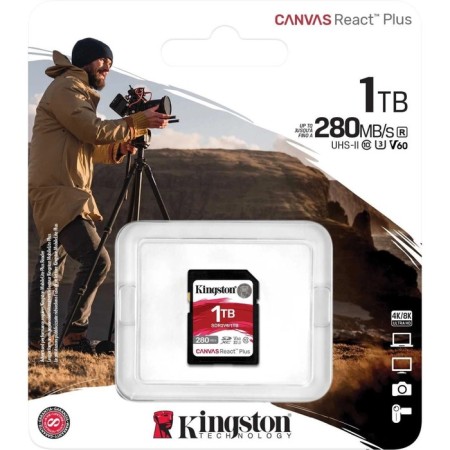 Memory map SDXC 1TB Kingston SDR2V6/1TB Canvas React Plus W/O-2