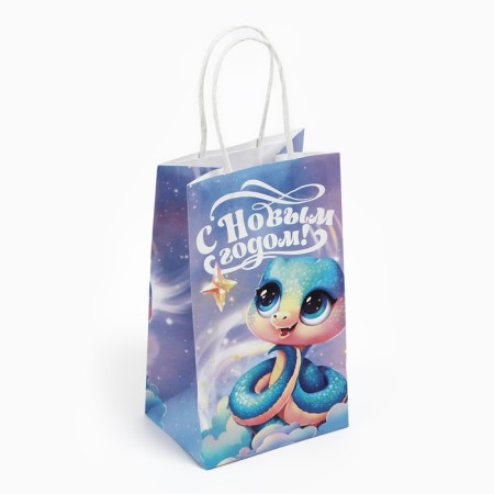 Gift package "Fairytale", snake, white craft, 12 x 21 x 9 cm, New Year-3