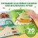A book with stickers "Large circles. Where do animals live? ", 30 stickers
