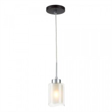 Светильник подвесной Citilux «Фортуна» CL156112, 12х12х45 см, 1х75Вт, E27, цвет коричневый