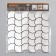 Interior sticker "waves" silver 30x30 cm