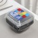 A set of plastic disposable containers, 550 ml, 12.6 × 12.6 × 6 cm, 5 pcs, black color