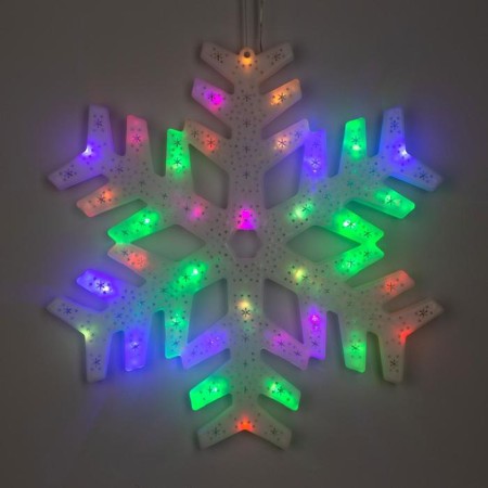 LED figure "Snowflake" 40 cm, plastic, 220 V, glow of multi (rg/rb)