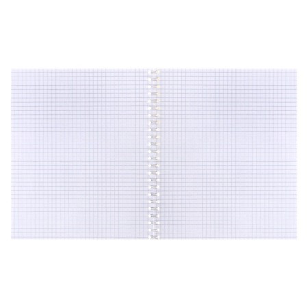 Notebook of 48 sheets in a cage on a crest, liquid, cover shaking cardboard, UV-lak, OFSET block, 4V MIX-1