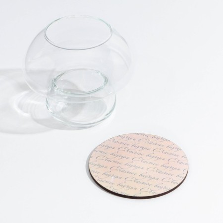 Vase for flowers "Happiness inside", 11.2 x 9.1 cm.-2