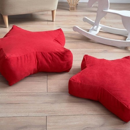 Decorative pillow "Stars", size 55x55x12 cm, red color-2